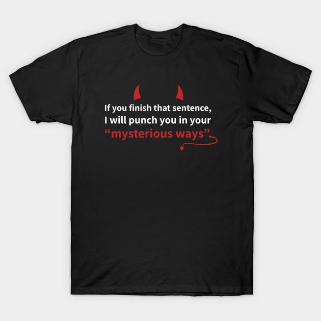 Lucifer Morningstar | Mysterious Ways T-Shirt by GeeksUnite!